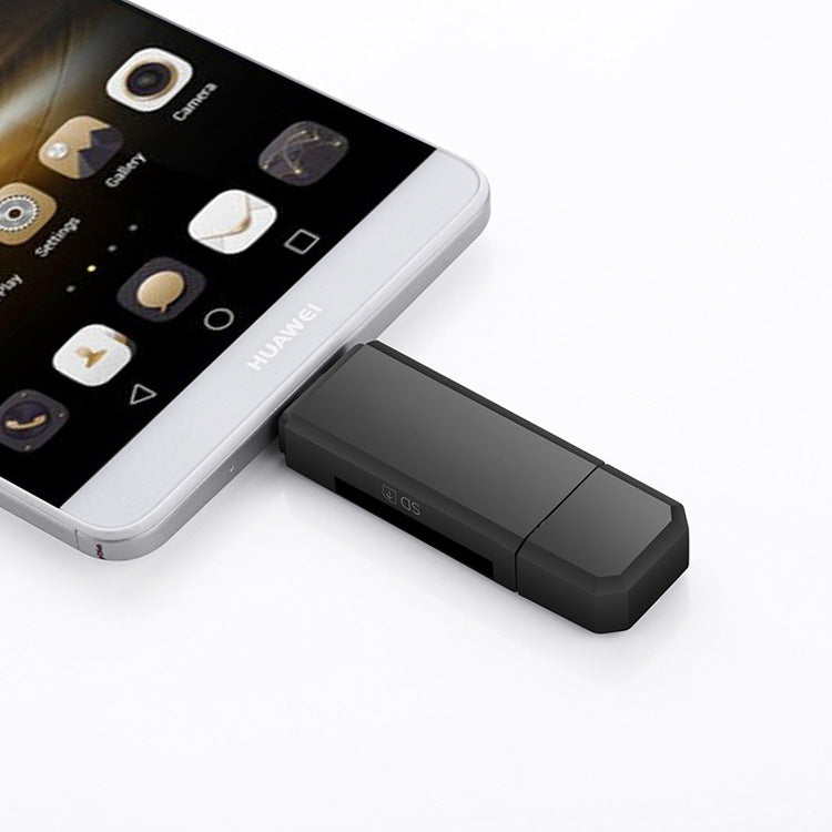 USB OTG Card Reader - SD & MicroSD for Phones, Tablets & Computers