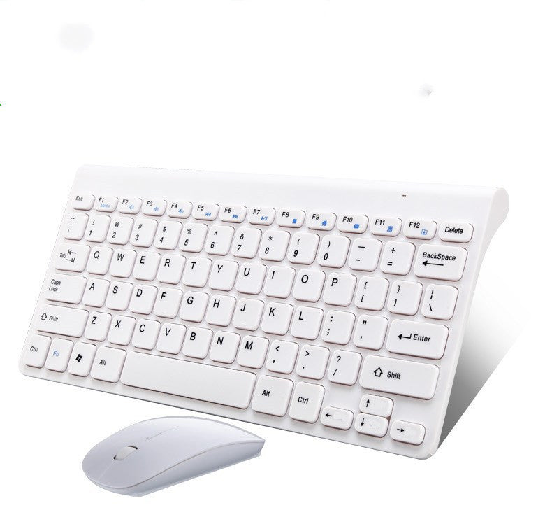 2.4GHz Wireless Keyboard & Mouse Combo - 78 Keys, 10m Range, Auto-Sleep | Black & White