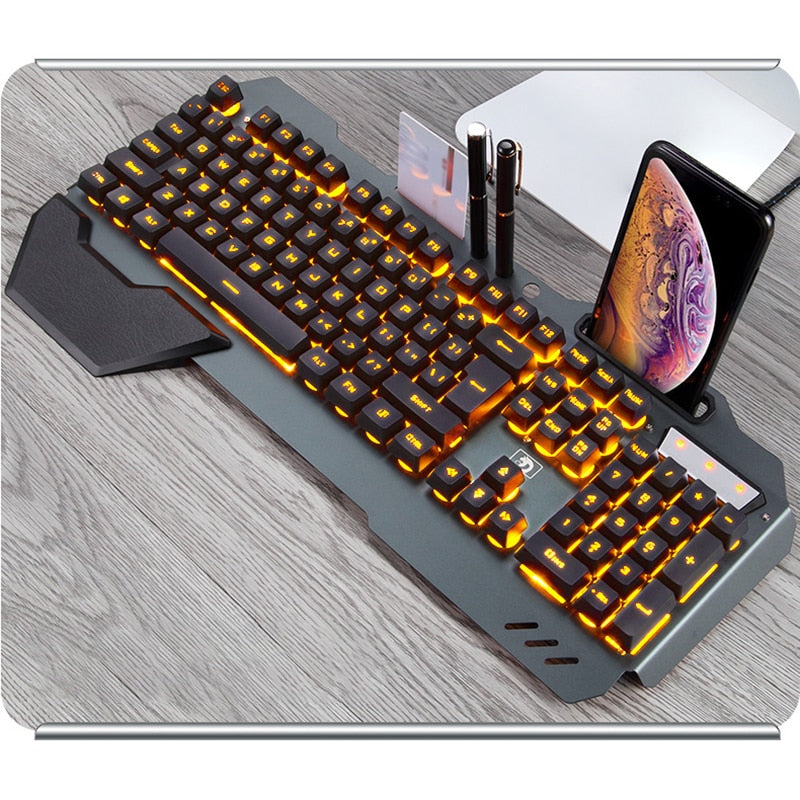 ergonomicwired-gaming-keyboard-with-rgb-backlight-phone-holder