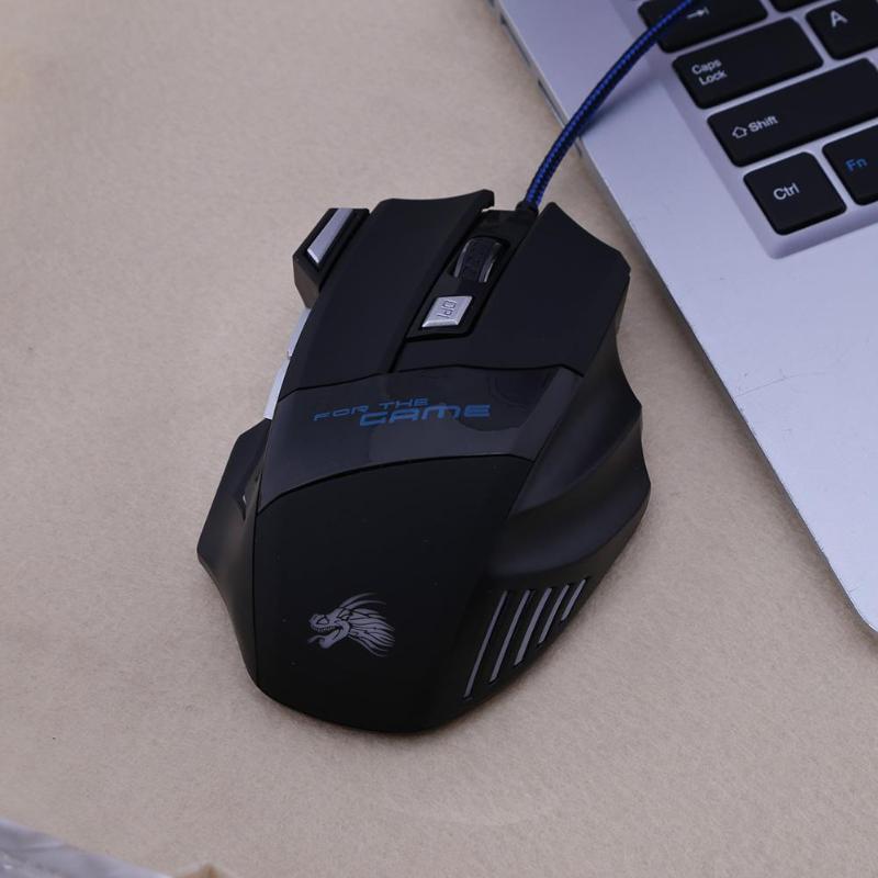 RGB Wired Gaming Mouse - 5500 DPI, 7-Colour LED, Multiple Models