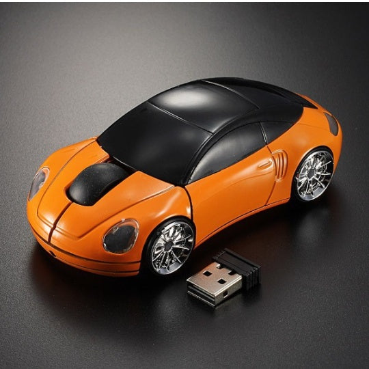 Sports Car-Inspired Wireless Mouse - 1000 DPI, 2.4GHz, Ergonomic | 8 Colours