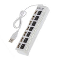 7-Port USB Hub with Individual Switches - Control Each Port Independently