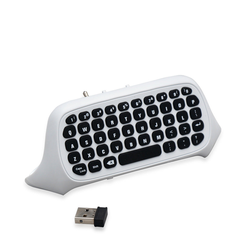 Xbox Controller Chat Pad Keyboard | 2.4GHz Wireless | 8–10m Range | ABS | Third-Party Accessory | White & Black – product image 1 | Fidmat24 Tech Market