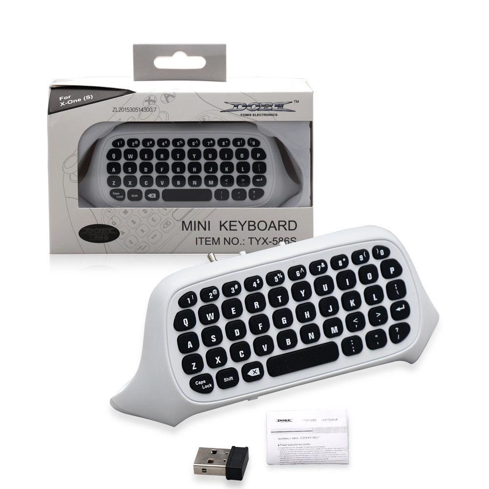 Xbox Controller Chat Pad Keyboard | 2.4GHz Wireless | 8–10m Range | ABS | Third-Party Accessory | White & Black – product image 4 | Fidmat24 Tech Market