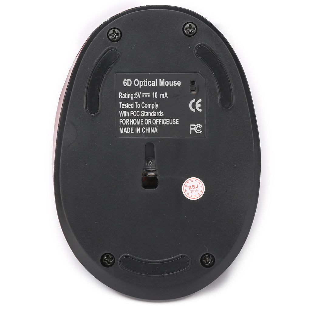 Vertical Ergonomic Rechargeable Wireless Mouse - 2400 DPI, 6-Gear, 6 Buttons | USB Charging
