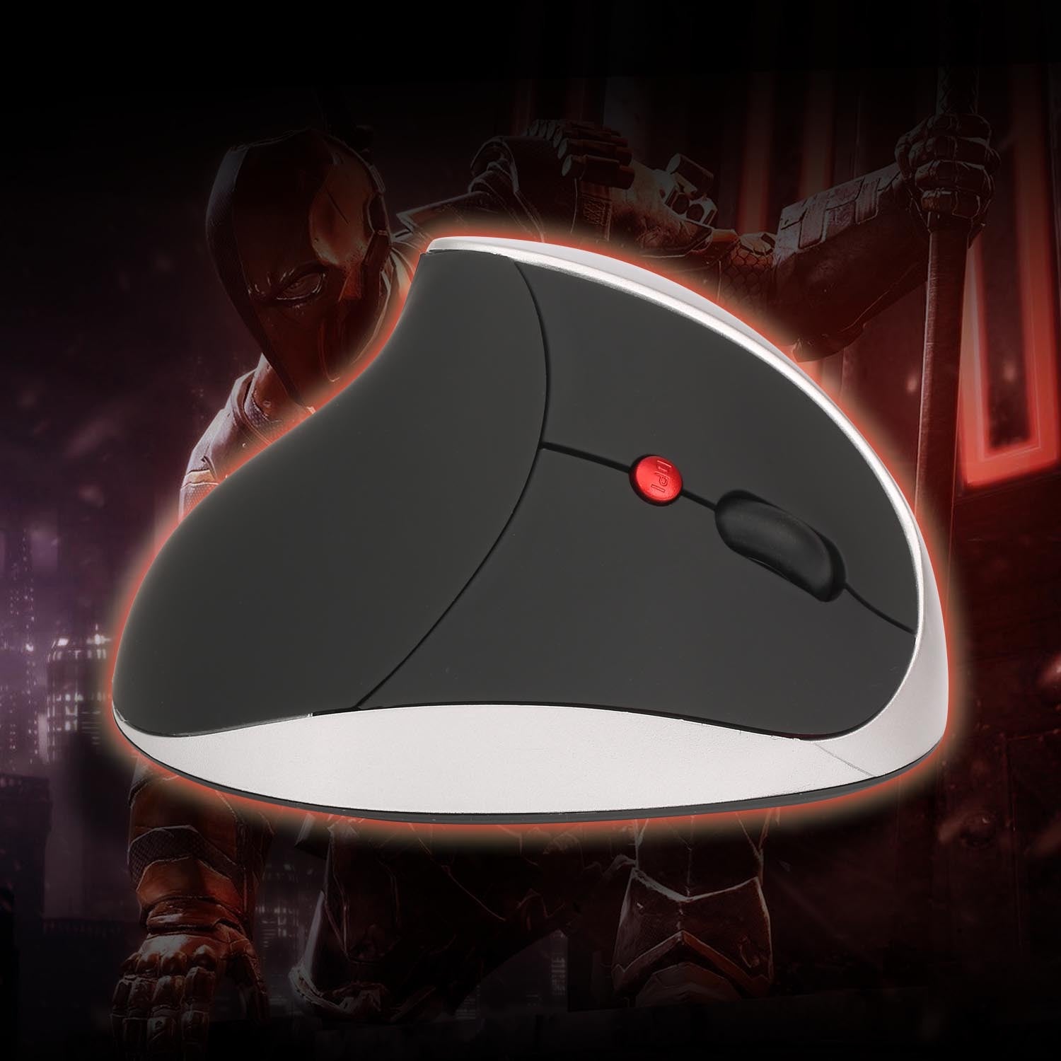 Vertical Ergonomic Rechargeable Wireless Mouse - 2400 DPI, 6-Gear, 6 Buttons | USB Charging