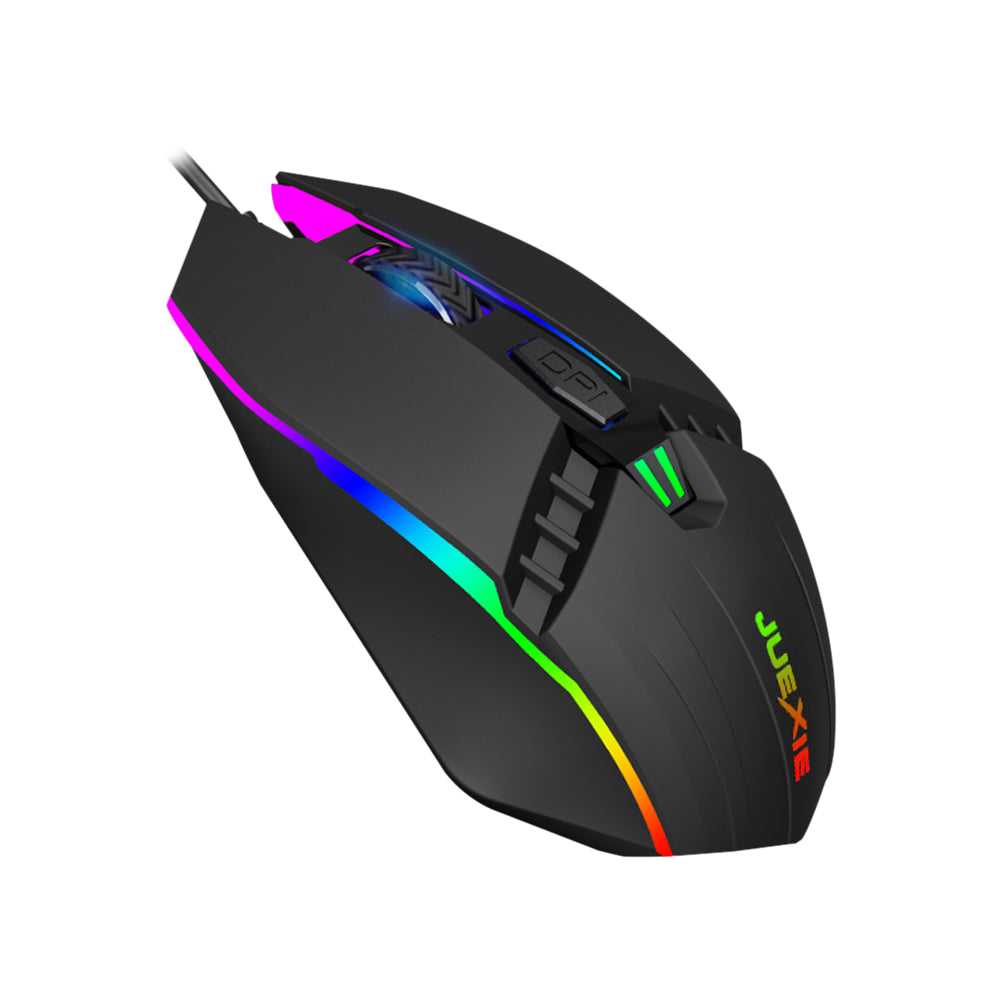 A902 Wired RGB Gaming Mouse - 7-Colour Breathing Light, 1200 DPI, 3 Buttons | USB, Ergonomic