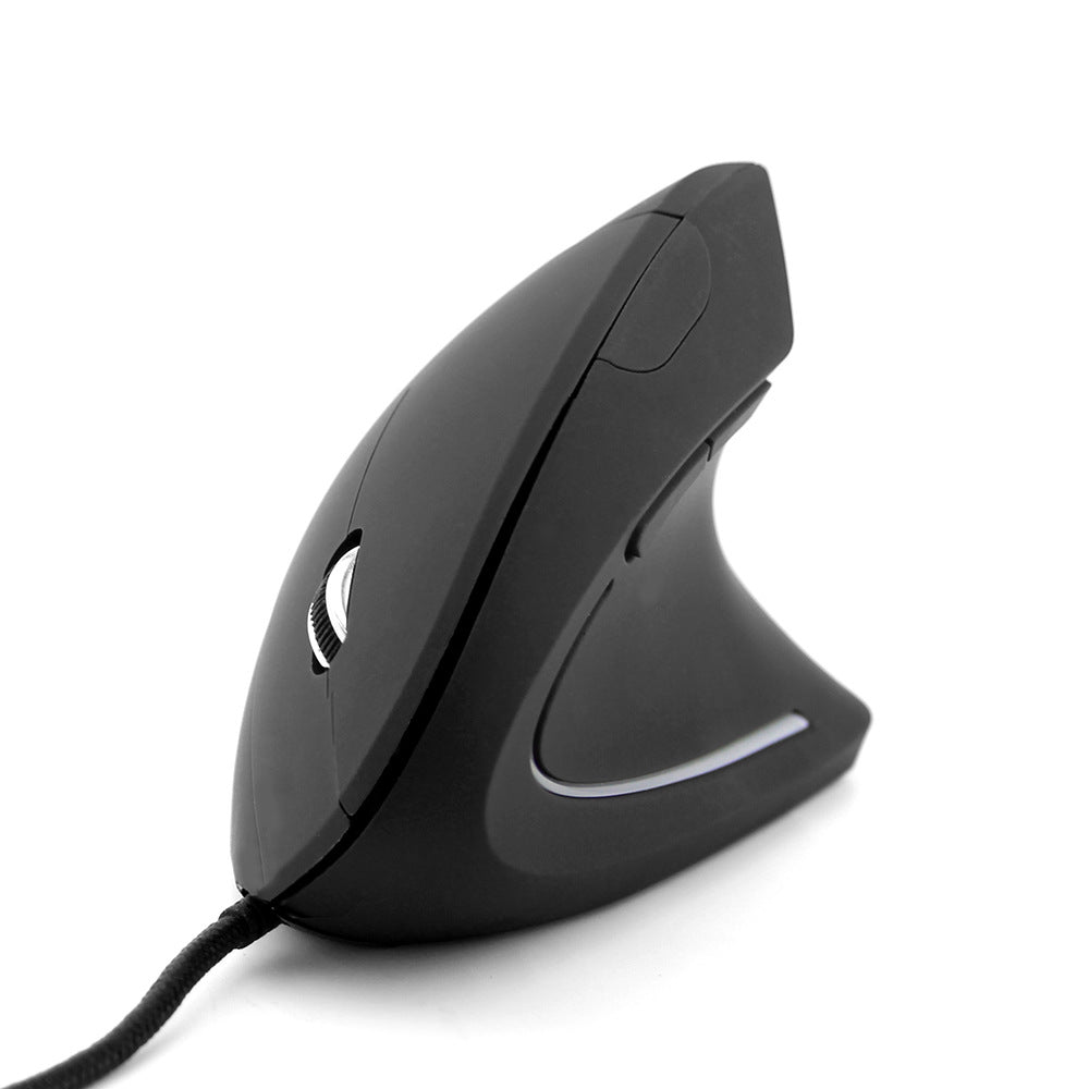 Dual-Mode Ergonomic Mouse - 2.4GHz Wireless & Wired, 1600 DPI, 6 Buttons | 1.4m Cable | Black