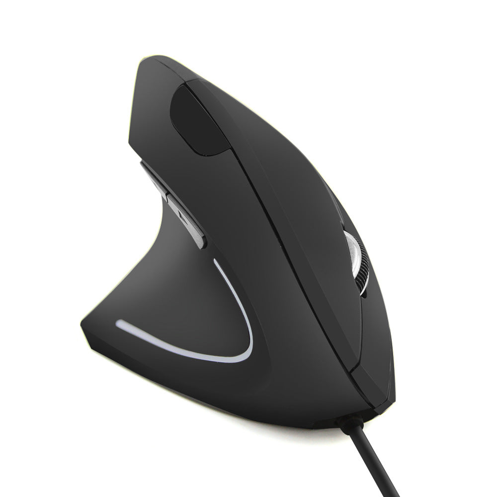 Dual-Mode Ergonomic Mouse - 2.4GHz Wireless & Wired, 1600 DPI, 6 Buttons | 1.4m Cable | Black