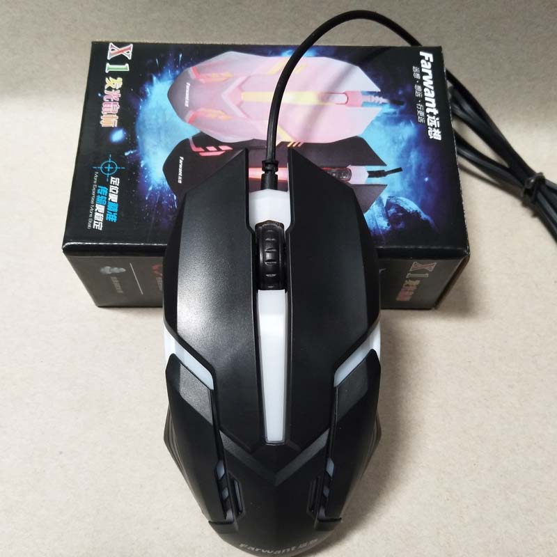Wired USB Optical Mouse - 800 DPI Ergonomic 3-Button Mouse for Office & Home