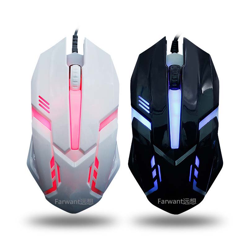 Wired USB Optical Mouse - 800 DPI Ergonomic 3-Button Mouse for Office & Home