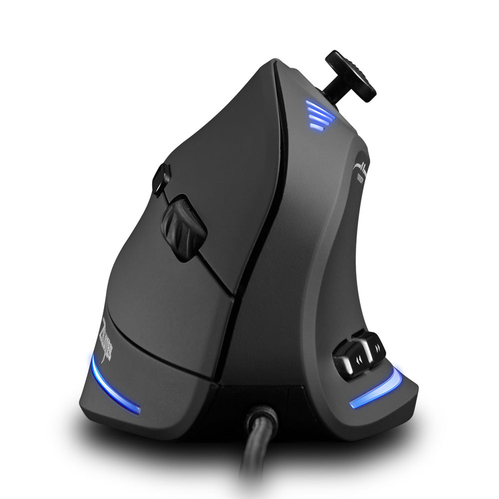 C-18 Wired Vertical Gaming Mouse | Laser Sensor | 10000 DPI | 11 Buttons | Black