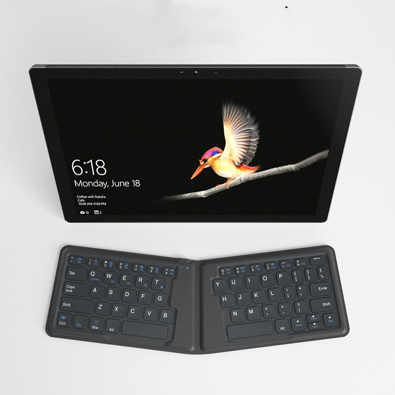Aerospace Folding Bluetooth Keyboard - 64 Keys, 166° Fold | iPhone, iPad & Universal
