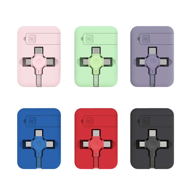 4-in-1-retractable-usb-cable-creative-macaron-type-c-micro-cable-for-i-phone-with-phone-stand-charging-data-cable-line-storage-box