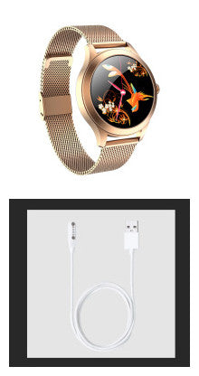 KW10 Pro Women’s Smart Watch – Ultra-Slim Steel Strap Smartwatch – GOLD