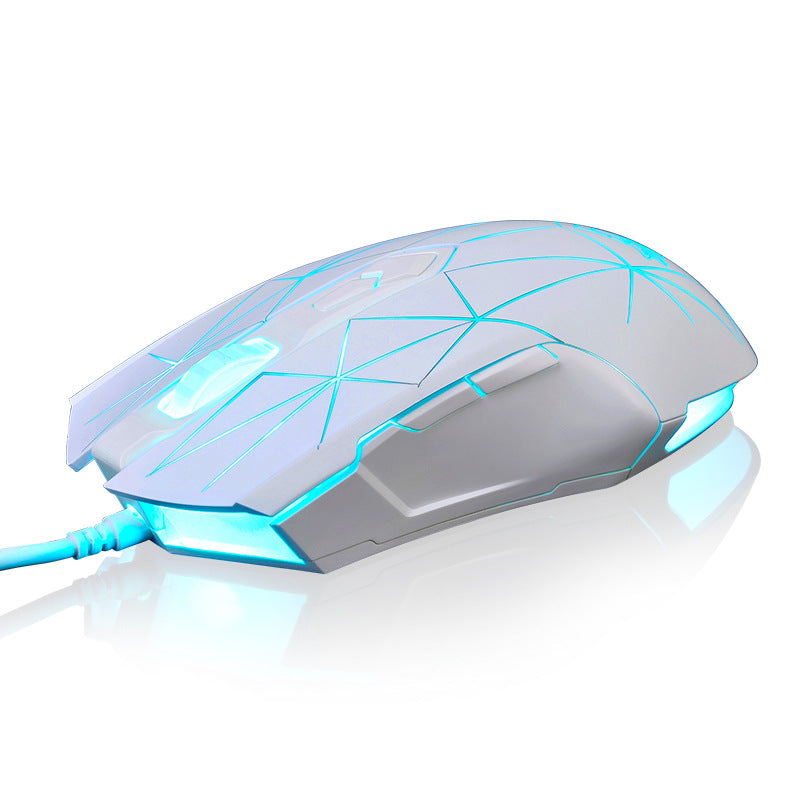 AJ52 Wired Gaming Mouse - Macro Programming, USB | Black, White, Blue & Green