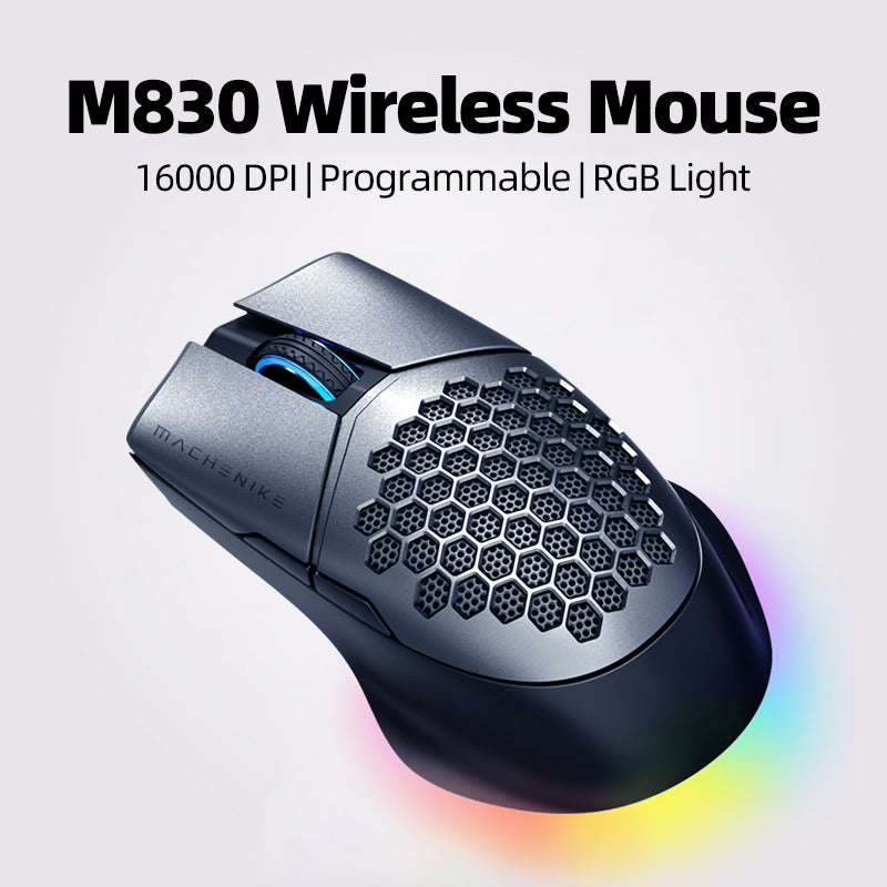 Machenike M8 Wireless RGB Gaming Mouse - Rechargeable | Colorful & Blue
