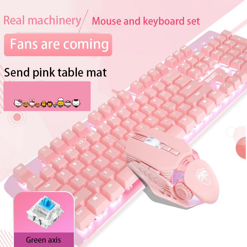 pink-real-mechanical-keyboard-and-mouse-set-girls-cute-gaming-games-dedicated-wired-green-axis-red-axis-girl-heart-luminous-wired-notebook