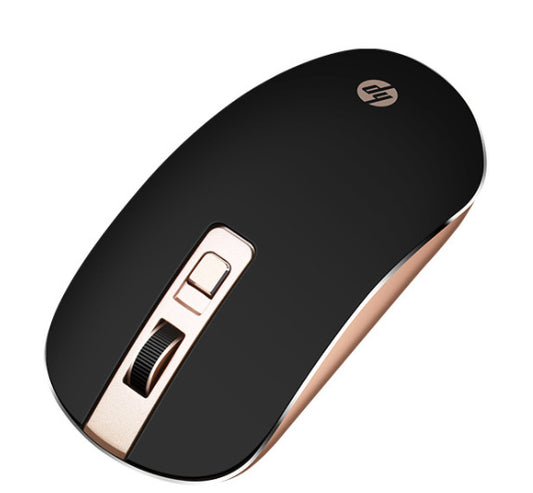 Wireless Mouse for Laptop & Desktop - Dual Battery or 2.4G USB Rechargeable | Black
