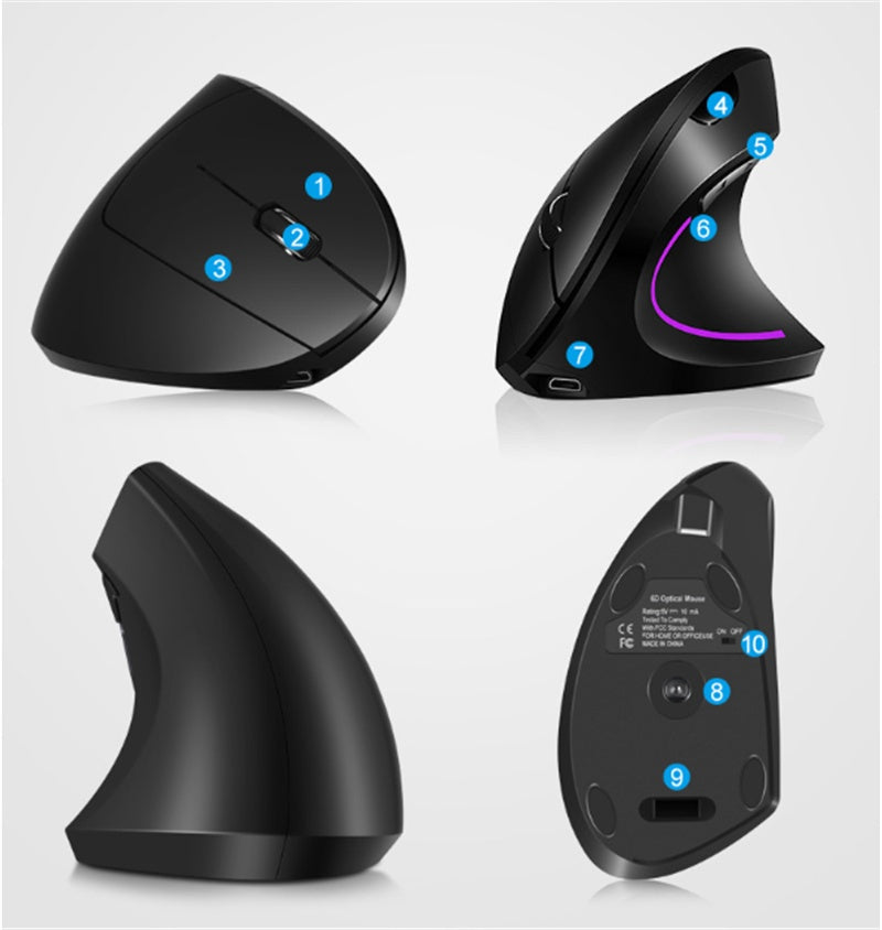 Vertical Wireless Mouse – Supplier-Listed 2400 DPI – product image 3 | Fidmat24 Tech Market