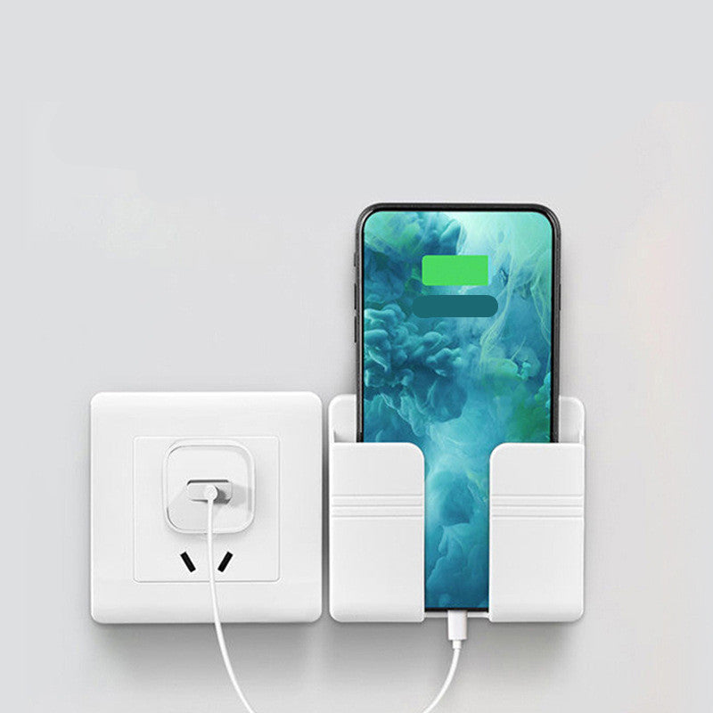 mobile-phone-charging-storage-rack-punch-free-sticky-storage-box