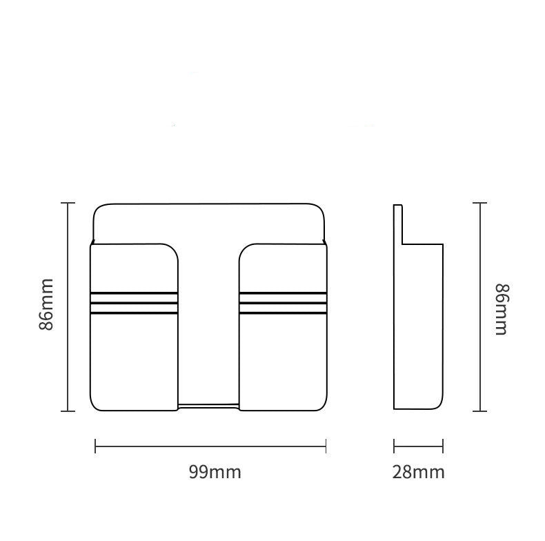 mobile-phone-charging-storage-rack-punch-free-sticky-storage-box