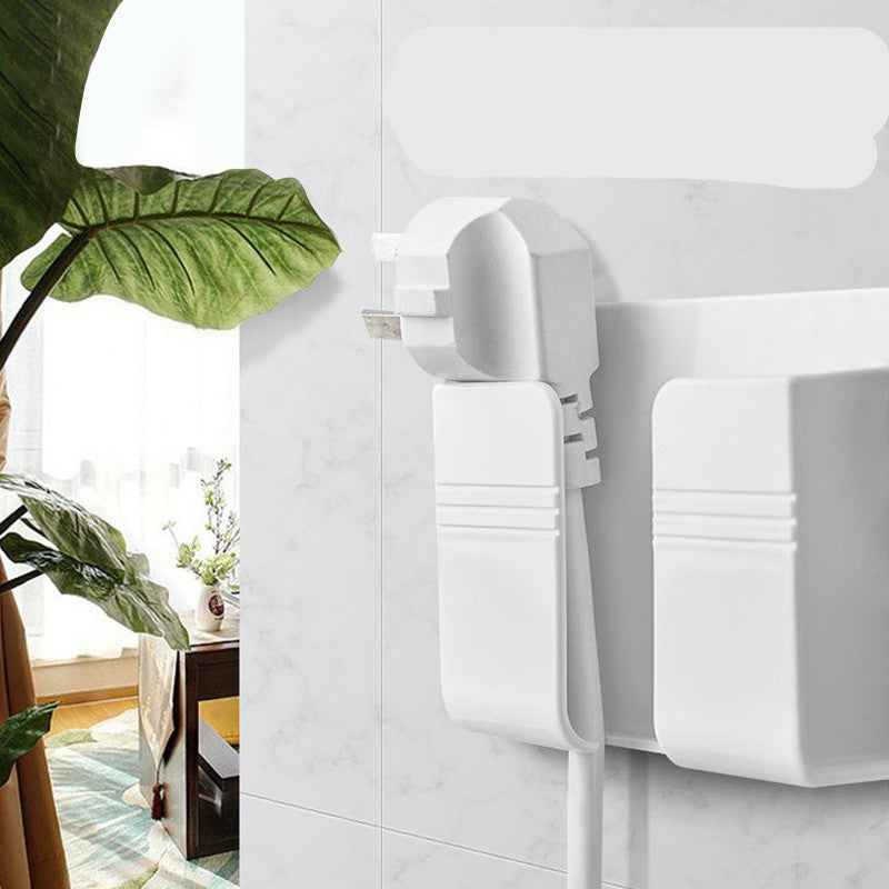 mobile-phone-charging-storage-rack-punch-free-sticky-storage-box