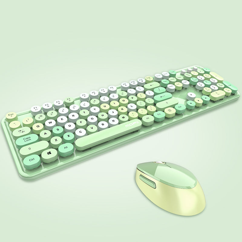 Aesthetic Wireless Keyboard & Mouse Combo - 1600 DPI, Waterproof, Multimedia Keys | 8 Colourways