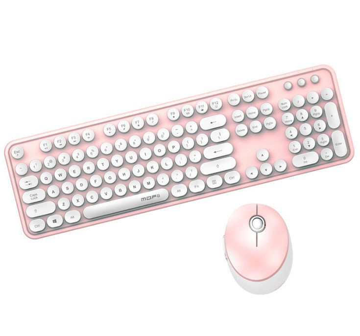 Aesthetic Wireless Keyboard & Mouse Combo - 1600 DPI, Waterproof, Multimedia Keys | 8 Colourways