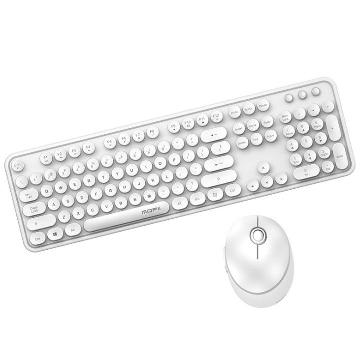 Aesthetic Wireless Keyboard & Mouse Combo - 1600 DPI, Waterproof, Multimedia Keys | 8 Colourways