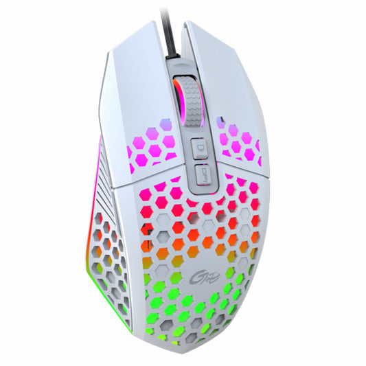X801 Hollow RGB Wired Gaming Mouse - 8000 DPI, 7 Buttons, Touch Wheel