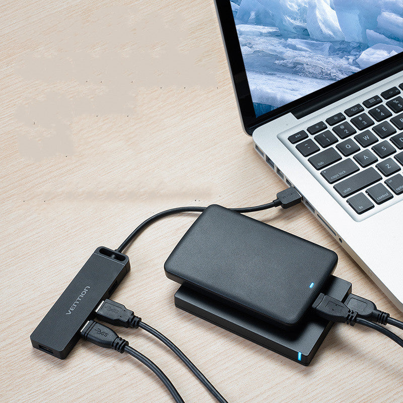 4-Port USB 2.0 Hub with Micro USB Power Port - 0.5m Cable