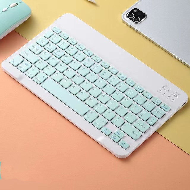 compatible-with-apple-color-macaron-ultra-thin-wireless-keyboard-and-mouse