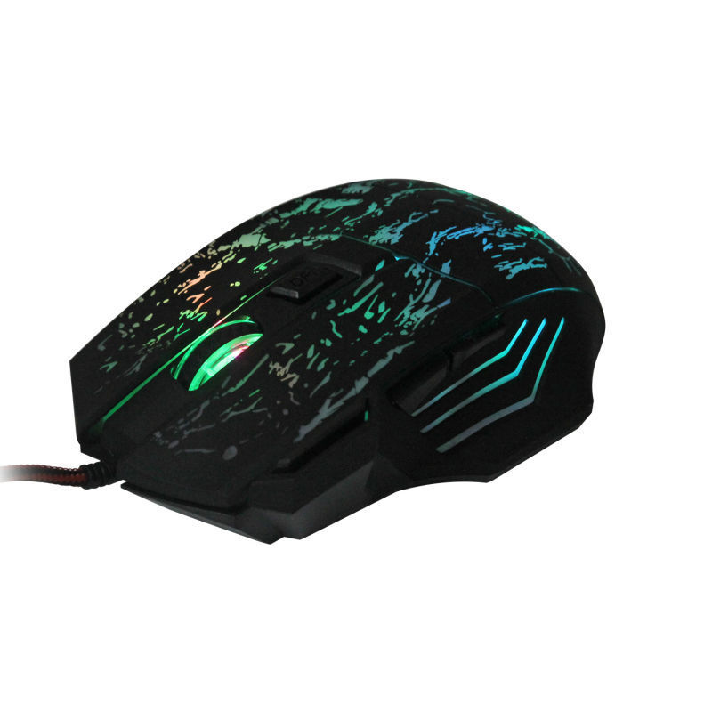 K1012B Wired Gaming Mouse - 7 Buttons, Large Form Factor, USB | Black