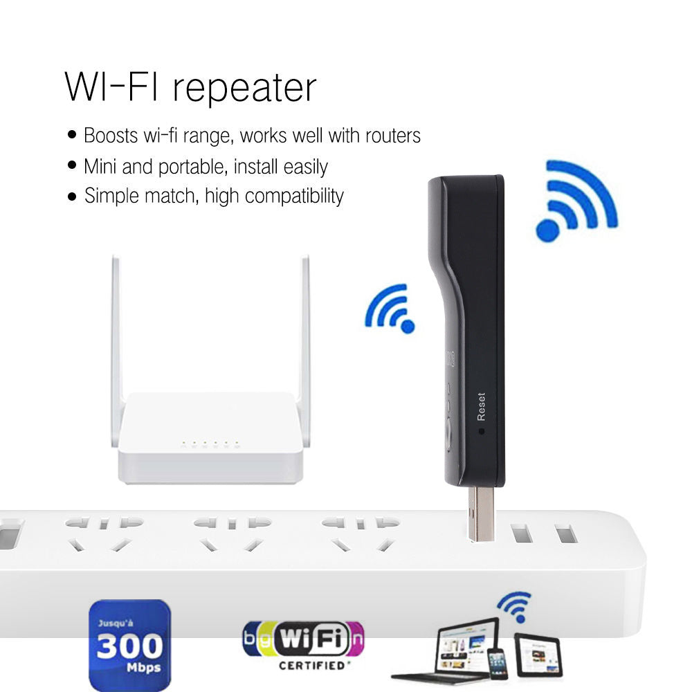 300Mbps WiFi Range Extender with Ethernet Port - Eliminate Dead Zones