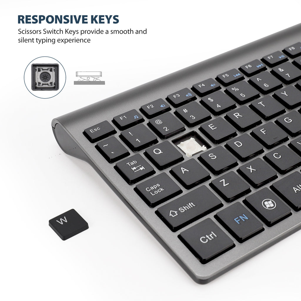 Ultra-Thin Wireless USB Mini Silent Keyboard – product image 4 | Fidmat24 Tech Market