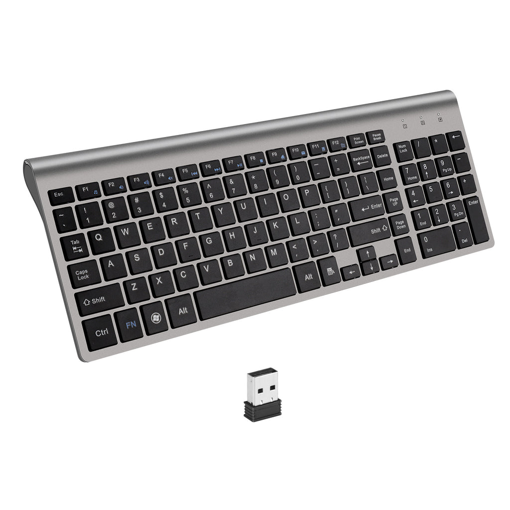 Ultra-Thin Wireless USB Mini Silent Keyboard – product image 1 | Fidmat24 Tech Market