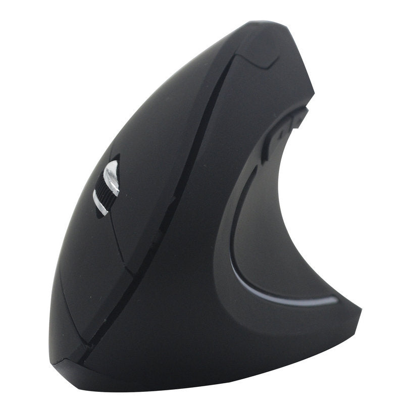 Ergonomic Vertical Wireless Mouse - 1600 DPI, 6 Buttons, Four-Way Scroll | Dry Battery or Rechargeable