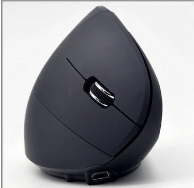 Ergonomic Vertical Wireless Mouse - 1600 DPI, 6 Buttons, Four-Way Scroll | Dry Battery or Rechargeable