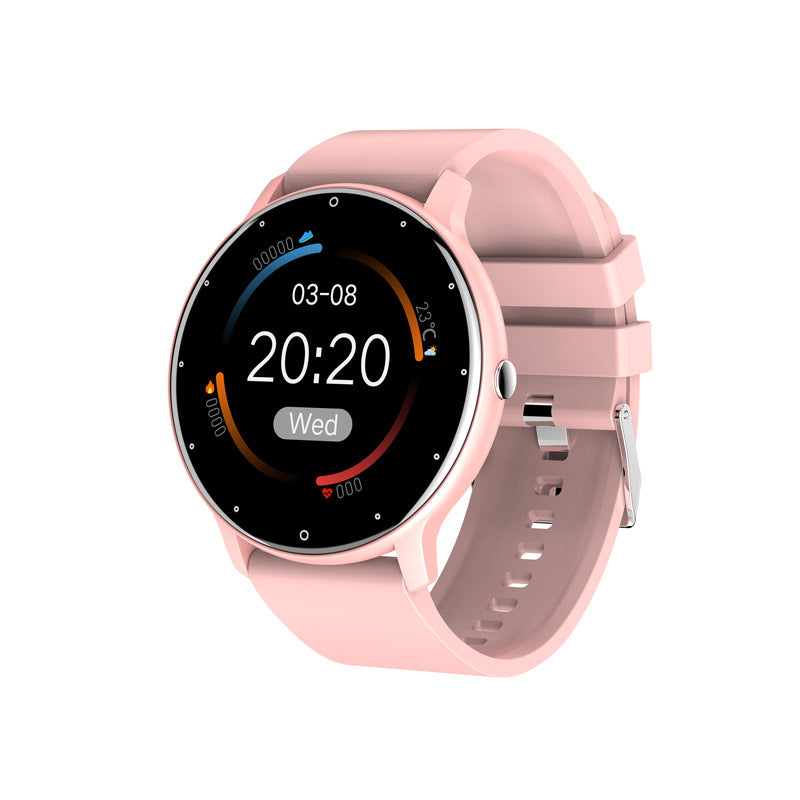 PulseMate Pro Smart Watch – Health & Fitness Tracker with Heart Rate & Weather – Pink