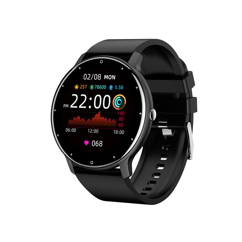 PulseMate Pro Smart Watch – Health & Fitness Tracker with Heart Rate & Weather – Black
