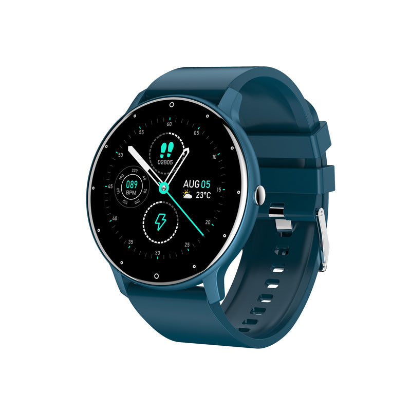 PulseMate Pro Smart Watch – Health & Fitness Tracker with Heart Rate & Weather – Blue