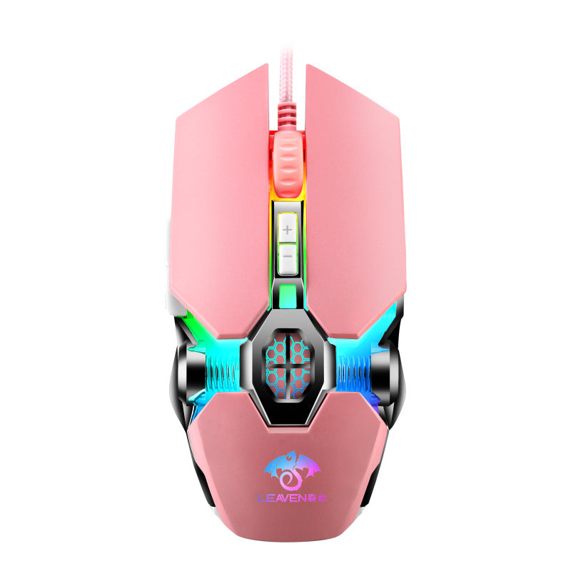 RGB Wired Gaming Mouse - 4000 DPI, 7 Buttons, 4-Way Scroll Wheel