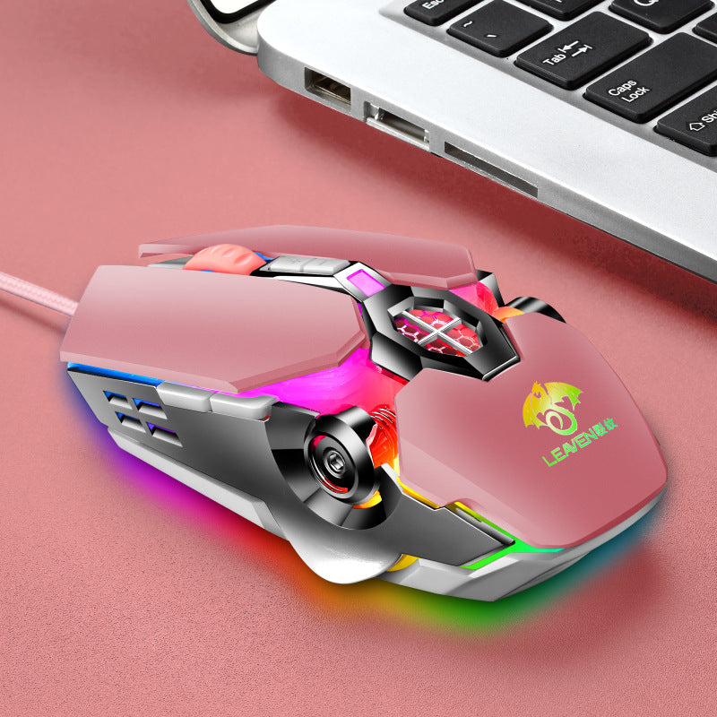 RGB Wired Gaming Mouse - 4000 DPI, 7 Buttons, 4-Way Scroll Wheel