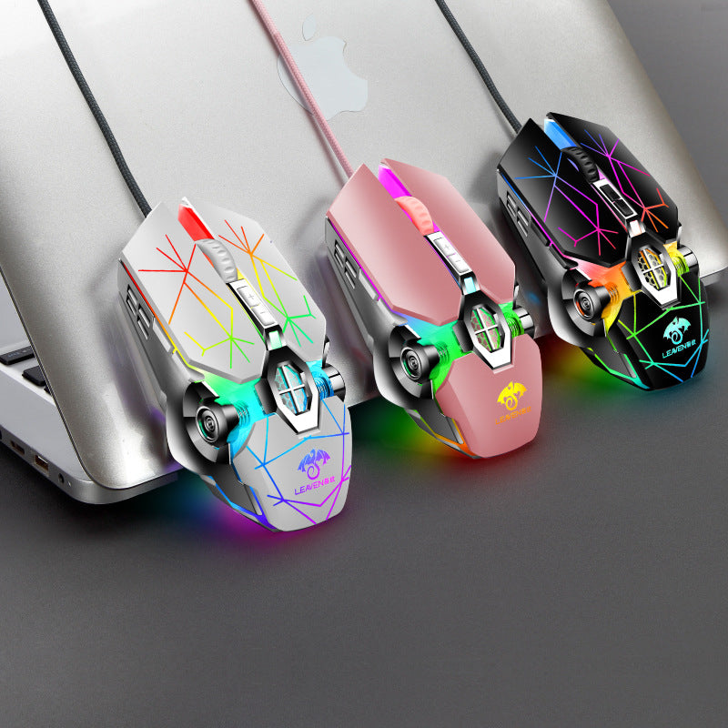 RGB Wired Gaming Mouse - 4000 DPI, 7 Buttons, 4-Way Scroll Wheel
