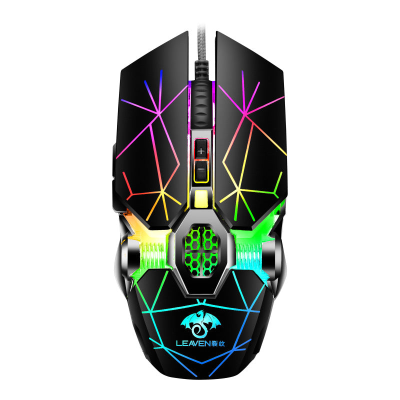 RGB Wired Gaming Mouse - 4000 DPI, 7 Buttons, 4-Way Scroll Wheel