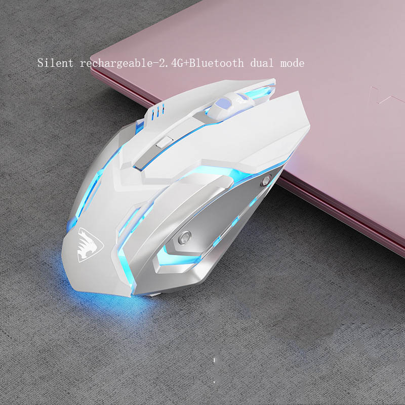 Silent Rechargeable Wireless Mouse - 1600 DPI, 7 Buttons | 2.4GHz or Dual-Mode Bluetooth | 13 Styles