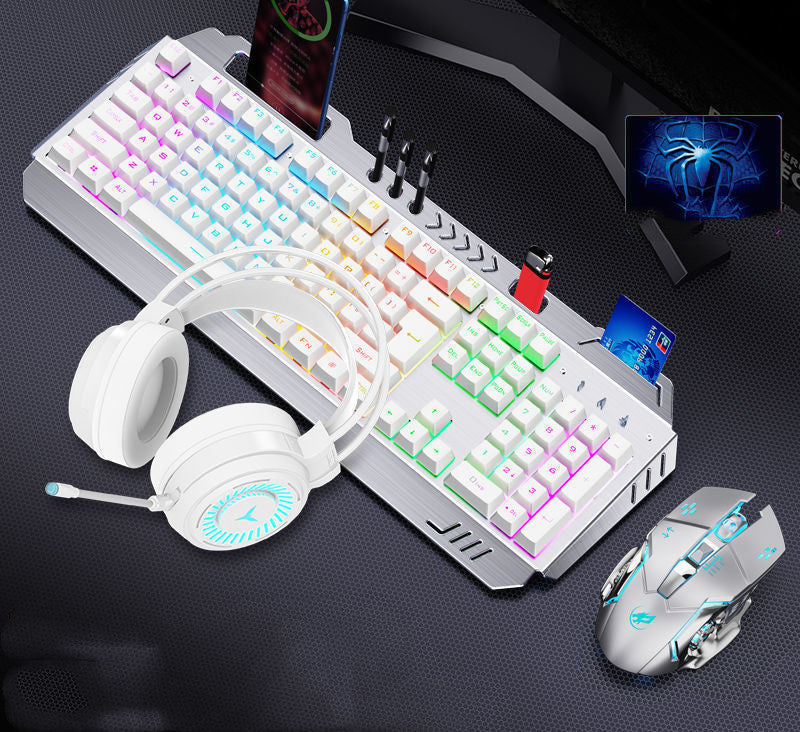 Wireless Gaming Keyboard, Mouse & Headset 3-Piece Combo Set | RGB Backlit | 18 Styles