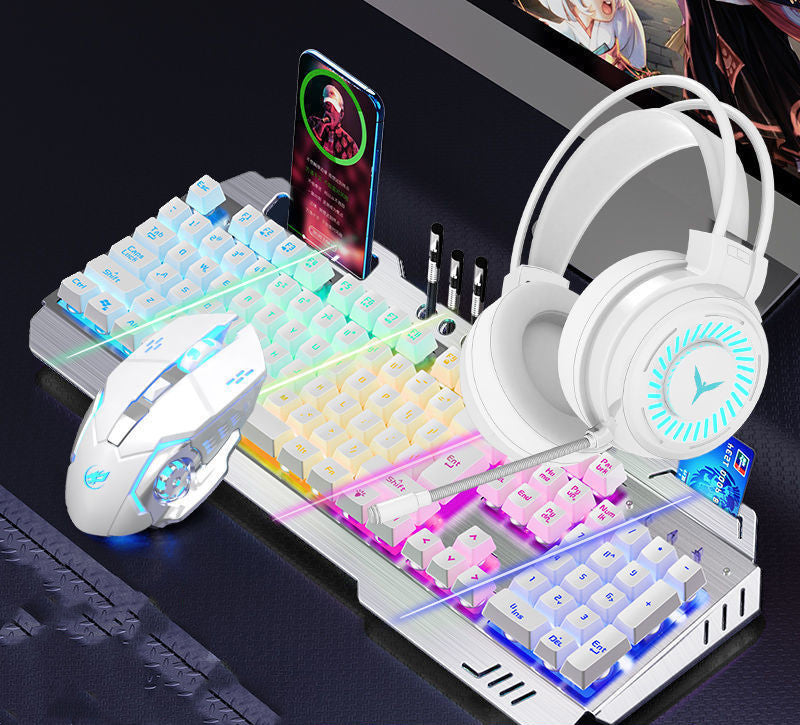 Wireless Gaming Keyboard, Mouse & Headset 3-Piece Combo Set | RGB Backlit | 18 Styles