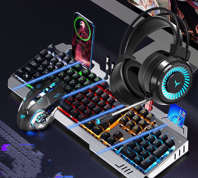 Wireless Gaming Keyboard, Mouse & Headset 3-Piece Combo Set | RGB Backlit | 18 Styles